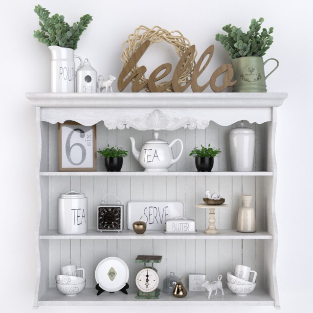 provence decor set 3 Modelo 3D .c4d .max .obj .3ds .fbx .stl .blend 