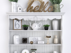 provence decor set 3 3D 모델