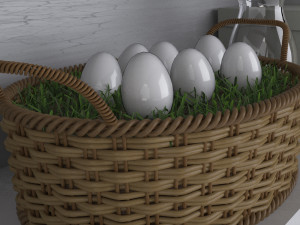 provence easter set 3Dモデル