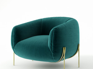 saba italia geo armchair 3D Model