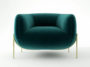 saba italia geo armchair 3D Model