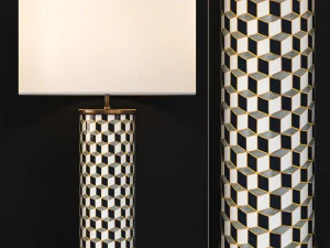 ジョナサン・アドラー カーナビー テーブルランプ 3Dモデル