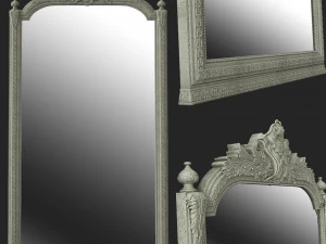 decoration antique mirror model 3D Model