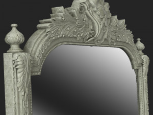 decoration antique mirror model 3D Model