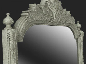 decoration antique mirror model 3D Model