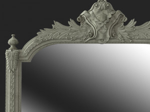 decoration antique mirror model 3D Model