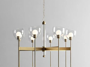 Hudson Valley Davis 8 lustre de luz Modelo 3D