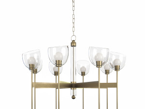 hudson valley davis 8 light chandelier 3D 模型
