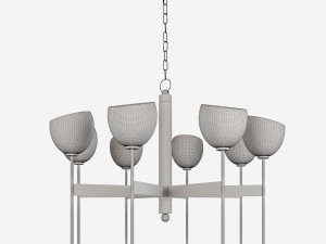 hudson valley davis 8 light chandelier 3D 模型
