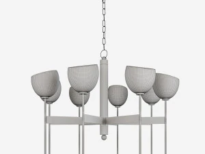 hudson valley davis 8 light chandelier 3D Model