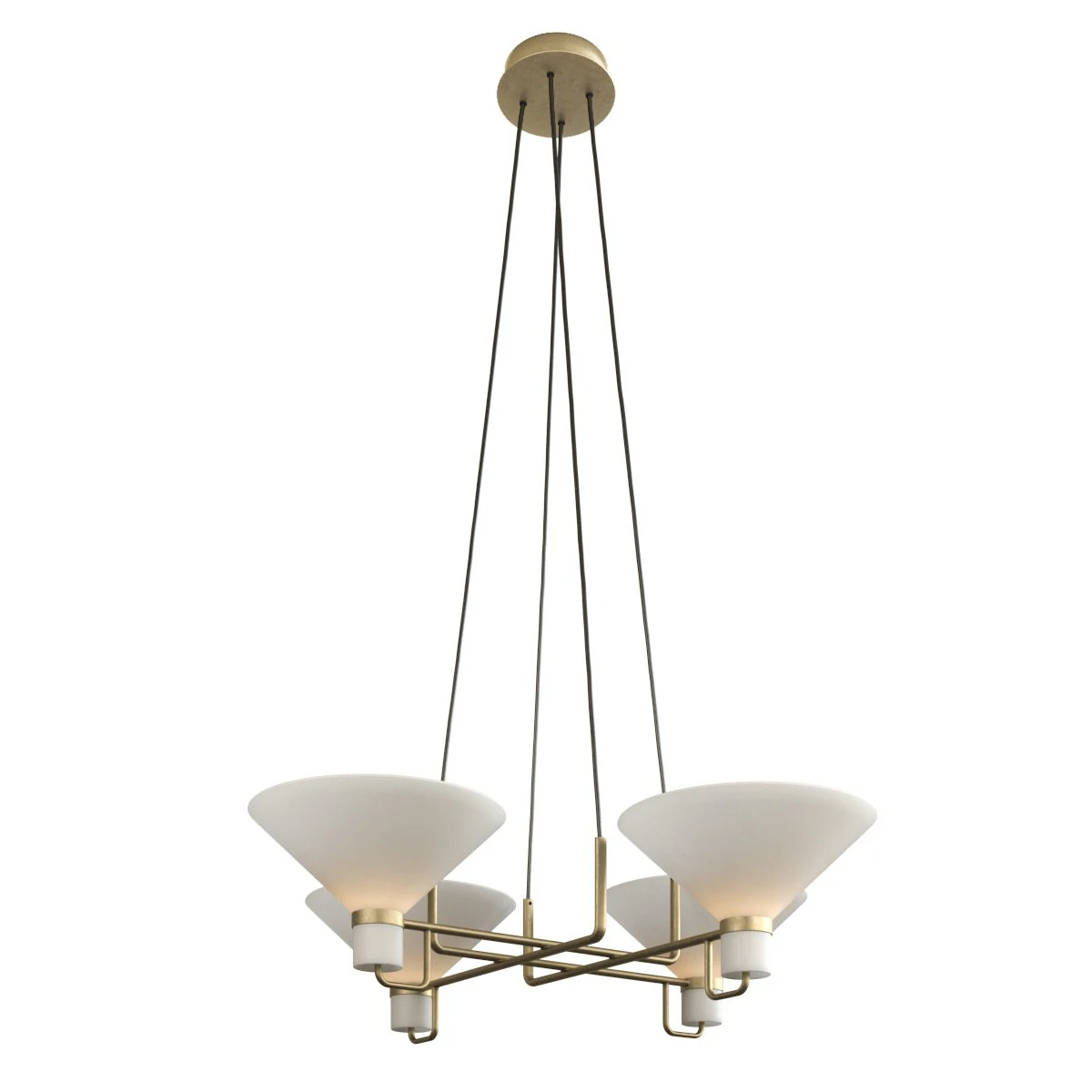 lauriston 4-light pendant 3D Model .c4d .max .obj .3ds .fbx .stl .blend