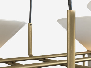 lauriston 4-light pendant 3D 模型