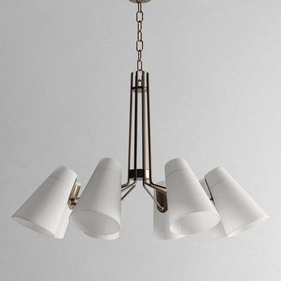 hudson valley patten 8 light chandelier 3D Model .c4d .max .obj .3ds .fbx .stl .blend 