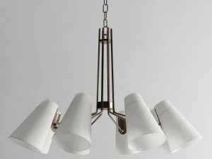 Hudson Valley Patten 8 lustre de luz Modelo 3D