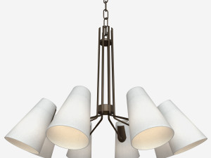hudson valley patten 8 light chandelier 3D Model