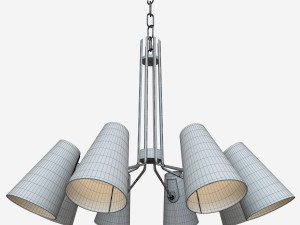 hudson valley patten 8 light chandelier 3D Model