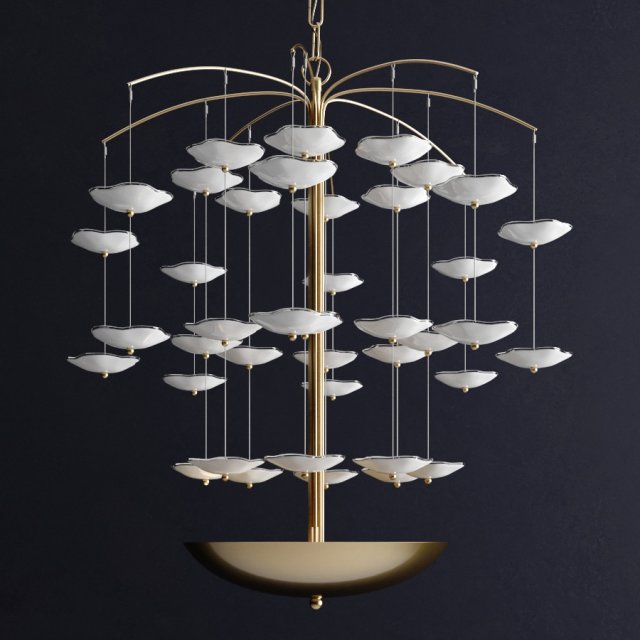 leighton medium cascading chandelier Modello 3D .c4d .max .obj .3ds .fbx .stl .blend 