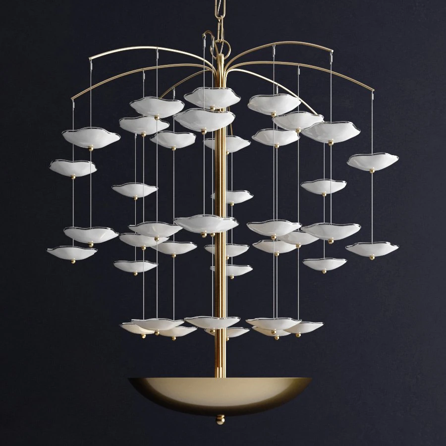 leighton medium cascading chandelier 3D Model .c4d .max .obj .3ds .fbx .stl .blend 