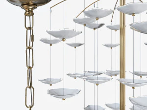 leighton medium cascading chandelier 3D Model