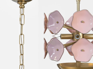 leighton small chandelier Modello 3D