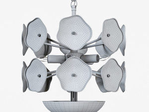 leighton small chandelier Modello 3D