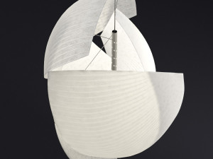 grok voiles paper pendant lamp 3Dモデル