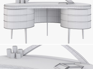 natevo kara writing desk 3D 模型