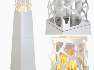 planika pyramid fireplace Modèle 3D
