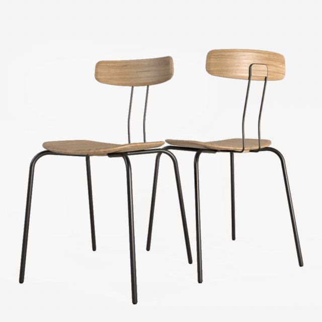 zeitraum okito chair 3D 모델 .c4d .max .obj .3ds .fbx .stl .blend