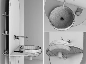 ext arco bathroom set 3D Model