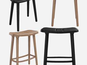 manutti - solid and counter stools 3Dモデル