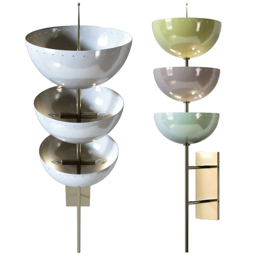 jonathan adler - lisbon sconce in 2 colors 3D Model .c4d .max .obj .3ds .fbx .stl .blend 