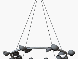 avion round 16 light chandelier 3D मॉडल