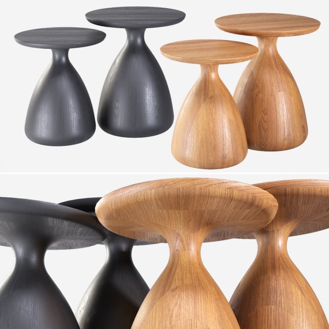 manutti - tsuki sidetable Modelo 3D .c4d .max .obj .3ds .fbx .stl .blend 
