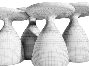 manutti - tsuki sidetable 3D Model