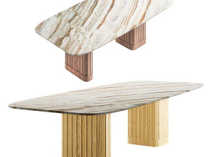 arflex - dorico table set 3D Model