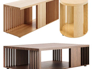 アルフレックス - カステッロ テーブル 5色セット 3Dモデル