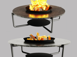talenti - domino round coffee table in 2 colors 3D 模型