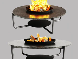 таланти - круглый журнальный столик domino в 2-х цветах 3D Модель