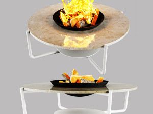 talenti - domino round coffee table in 2 colors 3D Model