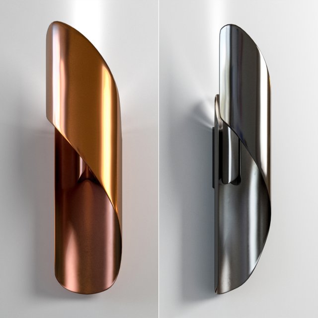 izis small sconce in 2 colors Model 3D .c4d .max .obj .3ds .fbx .stl .blend 