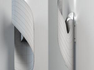 izis small sconce in 2 colors Model 3D