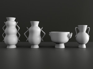 jonathan adler - eve vase set Model 3D