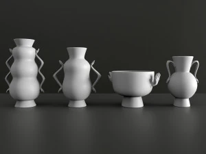 jonathan adler - conjunto de vaso de v&eacute;spera Modelo 3D