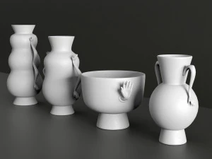 jonathan adler - conjunto de vaso de v&eacute;spera Modelo 3D
