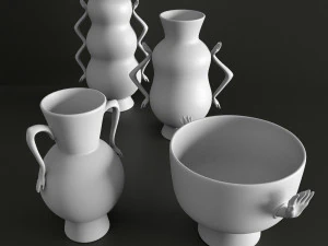 jonathan adler - conjunto de vaso de v&eacute;spera Modelo 3D