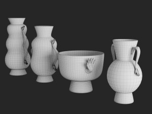 jonathan adler - eve vase set Model 3D