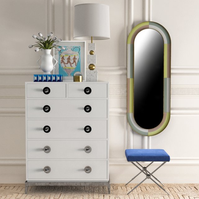 jonathan adler decor set 3D 모델 .c4d .max .obj .3ds .fbx .stl .blend 