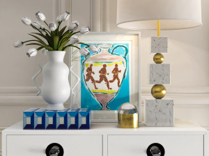 jonathan adler decor set 3D 모델