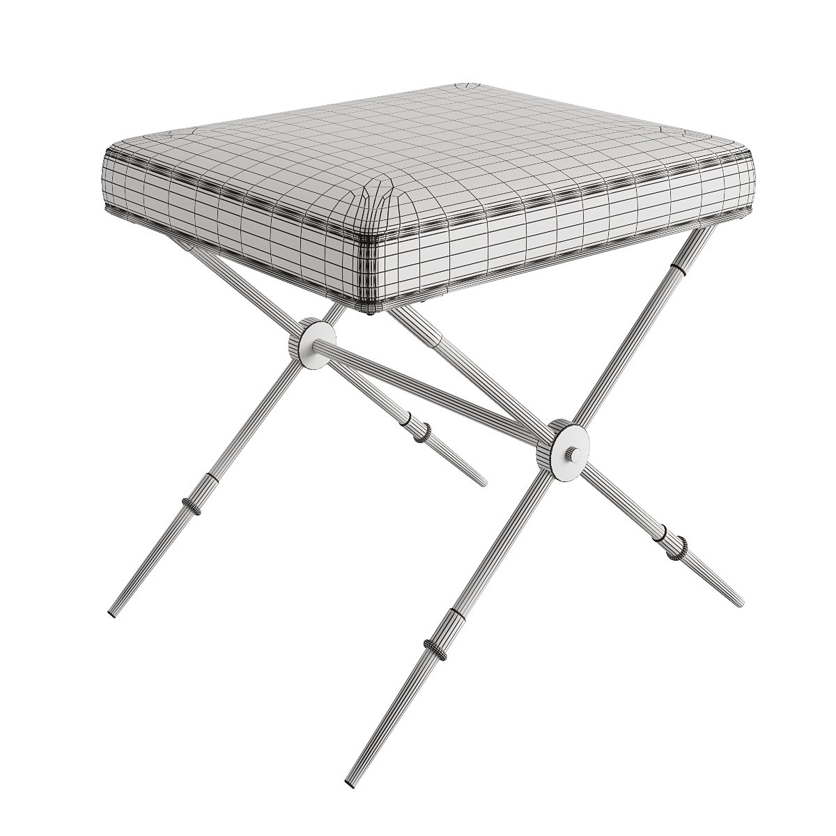 jonathan adler - rider x-bench in 3 colors 3D Модель in Скамейка 3DExport